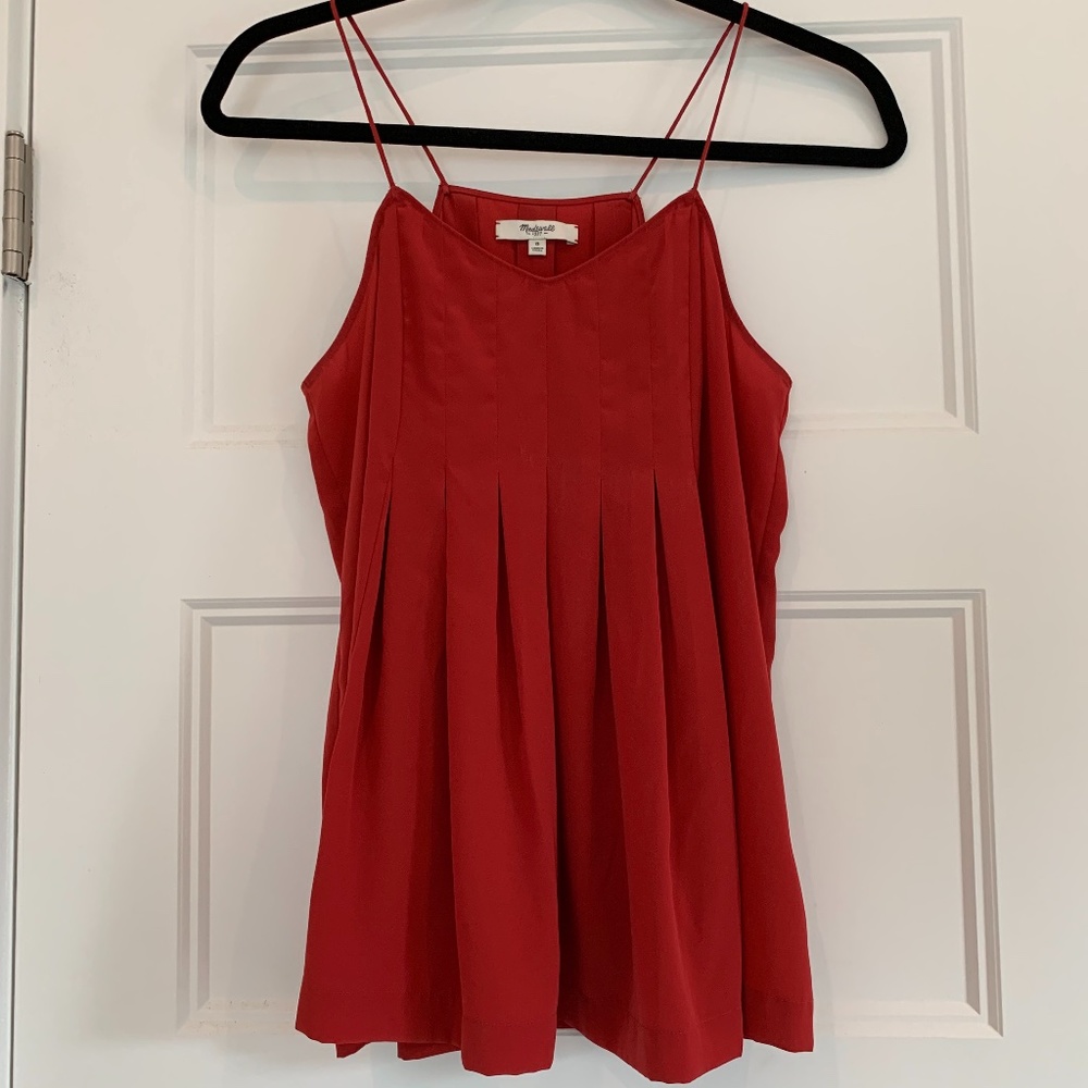 Silk spaghetti strap